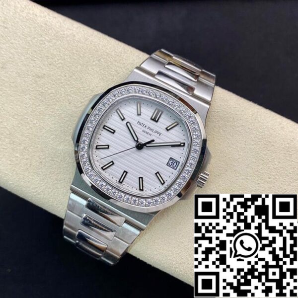 5 229 Patek Philippe Nautilus 5713/1G-010 1:1 Migliore Edizione PPF Factory V4 Quadrante Bianco Svizzero ETA324