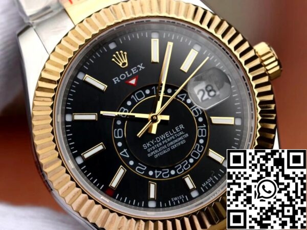 5 22 30acd217 b10c 470d 89a4 ae5b9b0aabe4 Rolex Sky Dweller M326933-0002 Best 1:1 Edition Noob Factory esfera negra