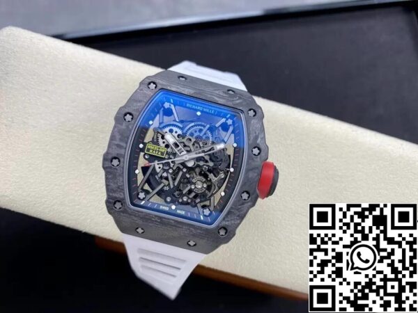 5 22 ba4f3e65 8a63 40ef 82f4 9891e09d99cd Richard Mille RM35-02 1:1 Best Edition T+ Fabriek Carbon Fiber White Strap