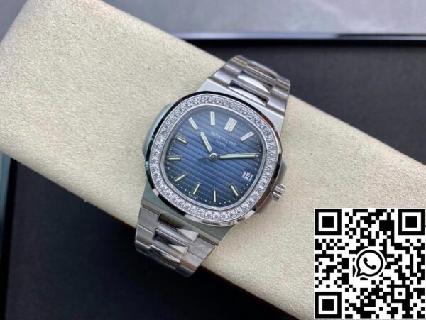 5 231 Patek Philippe Nautilus 5713/1G-010 1:1 Най-добро издание PPF Factory V4 Blue Dial Swiss ETA324