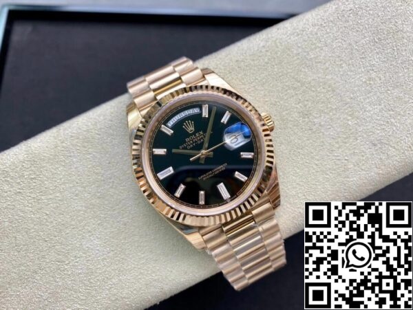 5 29 Rolex Day Date 228238a 1:1 Best Edition EW Fabriek V2 Zwarte Wijzerplaat