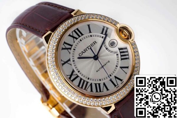 5 29 fedd915c 35a8 41b6 8f1e 246f6e73eae6 Replika Ballon Bleu De Cartier 42MM WE9007Z3 AF Factory Yellow Gold Case