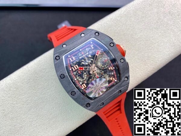 5 2 566d2321 2576 4dc0 b7e7 724c0e0269fd Richard Mille RM011 1:1 Best Edition KV Factory V3 Red Rubber Strap