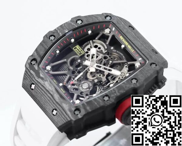 5 2 e845efa9 3053 43f6 a935 74f7b094b4be Richard Mille RM35-01 1:1 Best Edition BBR Factory Blanco Caucho Correa