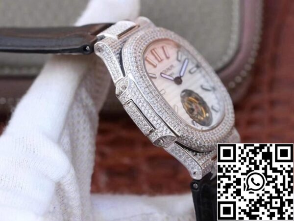 5 315 Patek Philippe Nautilus Jumbo 5711 R8 Фабрика 1: 1 Най-доброто издание швейцарски турбийон бял циферблат