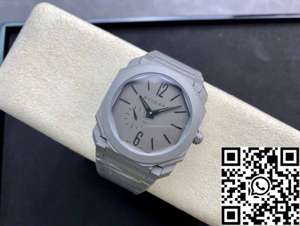 5 31 e24ca052 b5f5 4959 a1e4 36211d053077 Bvlgari Octo Finissimo 102713 BGO40C14TTXTAUTO 1:1 Best Edition BV Factory Silver Gray Dial