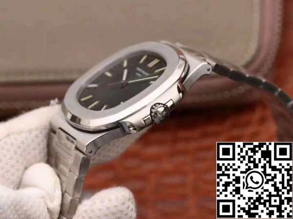 5 325 Patek Philippe Nautilus Jumbo 5711 PF Factory 1:1 Best Edition Swiss ETA324 Mostrador com textura cinzenta