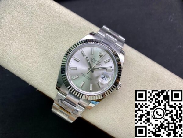 5 32 5169c3b6 d124 4113 bc18 910604ccafcc Rolex Datejust M126334-0003 41mm Oyster Strap Schone Fabriek Witte Wijzerplaat