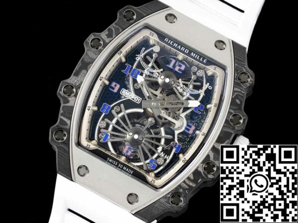 5 32 8dad0754 b145 423f a941 7f308e4624b6 Richard Mille RM21-01 1:1 Beste Edition RM Factory Tourbillon Kohlefaser-Lünette