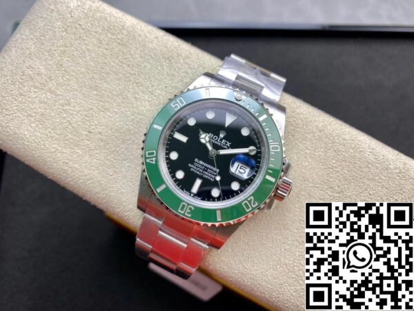 5 32 df096281 702c 438f b58f ee98c9bc2449 Rolex Submariner M126610LV-0002 Kermit VS Fabriek Zwarte Wijzerplaat