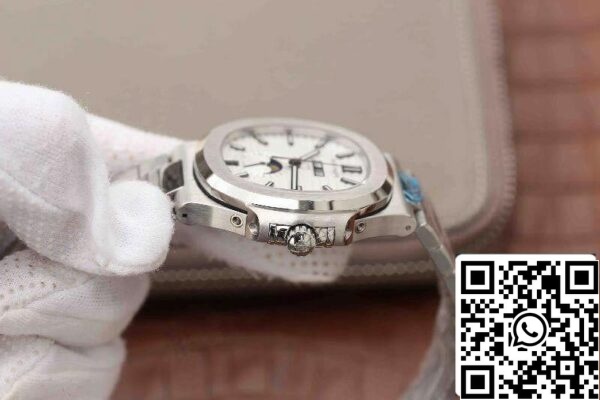 5 339 Patek Philippe Nautilus 5726/1A-010 KM Factory 1:1 Best Edition Swiss ETA324 Quadrante bianco testurizzato