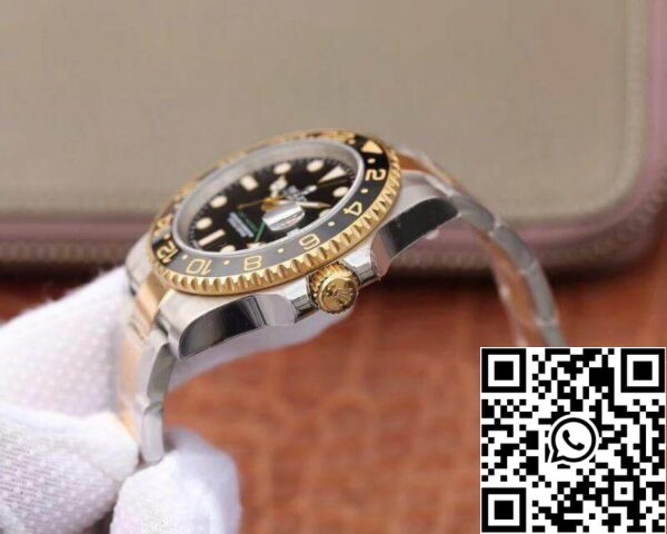 5 33 558fc292 3f73 4856 9dc4 a5e84b592702 Rolex GMT Master II 116713 LN 40mm EW Factory 1:1 Best Edition Swiss ETA2836 Bracelete em aço inoxidável de dois tons