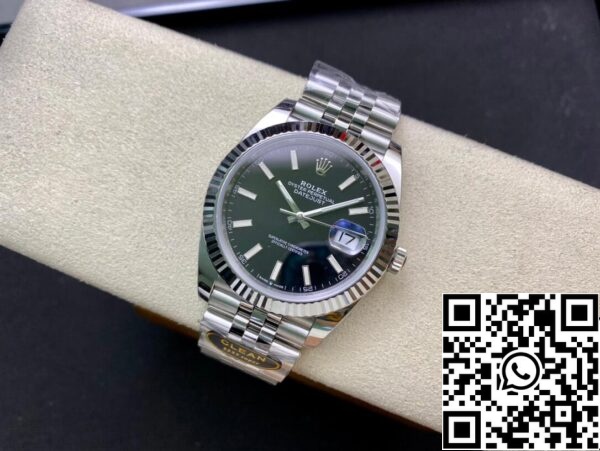 5 33 b7fbb7d6 9f60 4fd8 b9be 57263a12eb54 Rolex Datejust M126334-0018 41mm юбилейна каишка Чисто фабрично бяло набиране