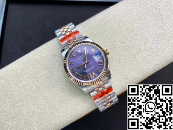 5 35 ed421855 ed20 49cd 9718 b097e85445ae Rolex Datejust M278271-0020 1:1 Beste Editie TW Fabriek Aubergine Paarse Wijzerplaat