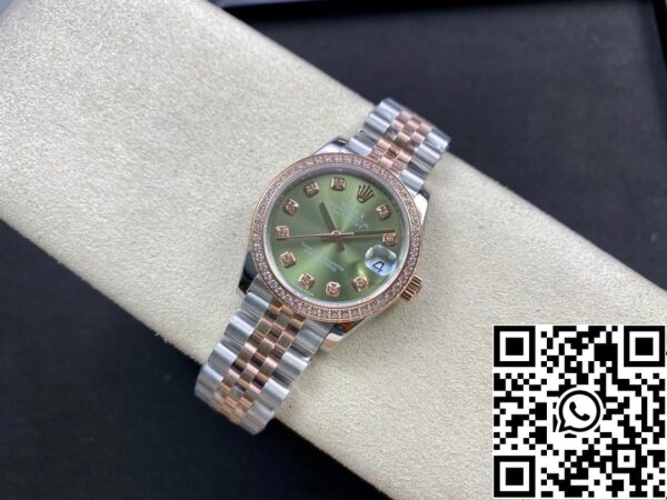 5 37 ed67a154 3eaa 457a bade 5dc2a94d6824 Rolex Datejust 31MM 1:1 Best Edition EW Factory Oro Rosa Quadrante Verde