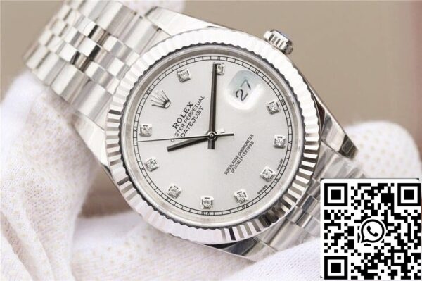 5 38 Rolex Datejust M126331 1:1 Mejor Edición EW Fábrica Esfera Blanca