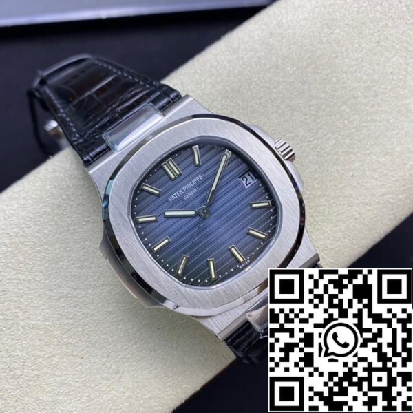 5 38 e23e3211 ae19 46a0 9dd1 b2199286fbc6 Patek Philippe Nautilus 5711 1:1 Best Edition 3K Factory Quadrante blu Cinturino in pelle di mucca