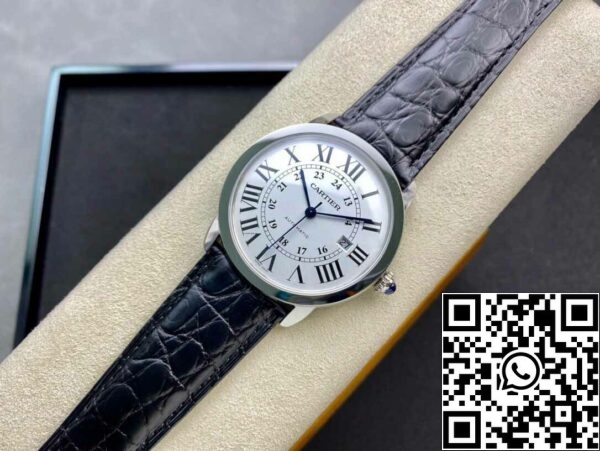 5 38 f2634bb1 ceb8 48e4 b1e6 4abd75ddd9a9 RONDE DE CARTIER W6701010 1:1 Best Edition AF Factory Quadrante bianco