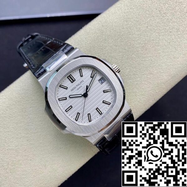 5 39 32a97367 5125 4c28 a07f f70a99b04392 Patek Philippe Nautilus 5711 1:1 Best Edition 3K Factory White Dial Cowhide Strap