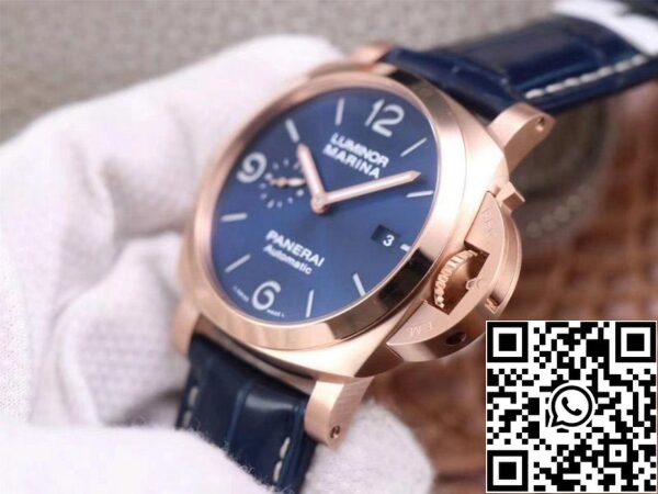 5 39 7b8357e1 ee64 43b3 90ab a28b3e4f30f2 Panerai Luminor Marina Goldtech PAM01112 1:1 Best Edition VS Factory Blue Dial Sveitsin P9010