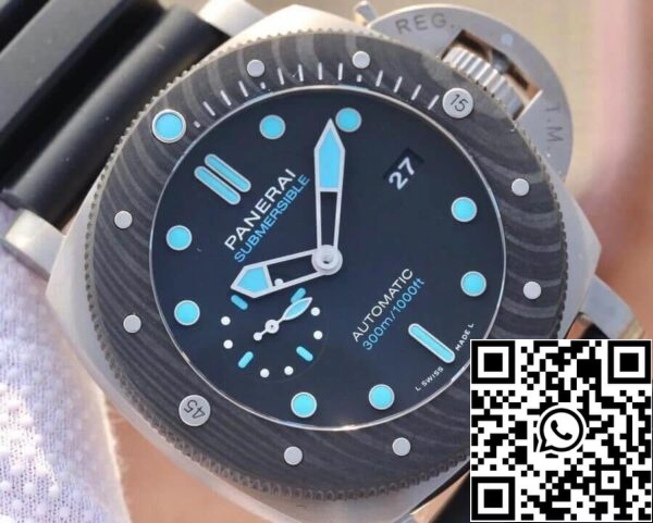 5 3 aa42451e bd7b 42a3 9ff4 81319e243947 Panerai Submersible PAM00799 1:1 Best Edition VS Factory Esfera Negra