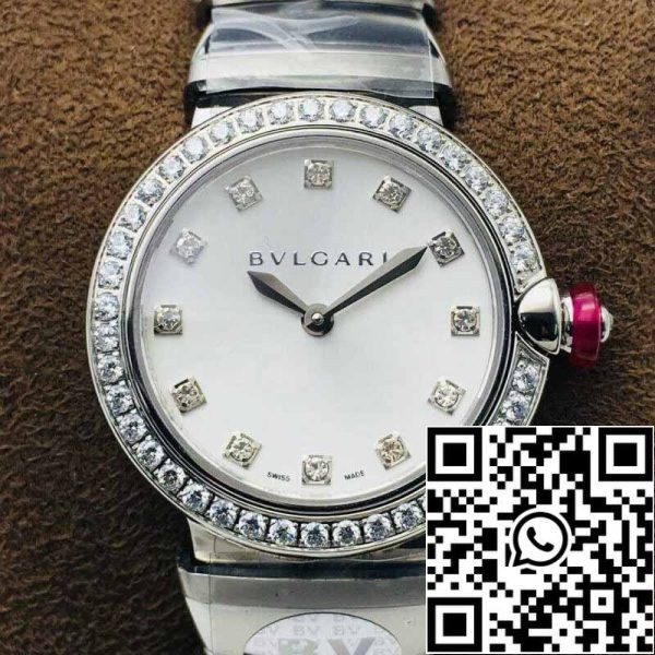 5 41 454d119b ddca 4a54 95bf 969db21abeea Bvlgari LVCEA 1:1 Best Edition BV Factory Quadrante bianco con diamanti incastonati