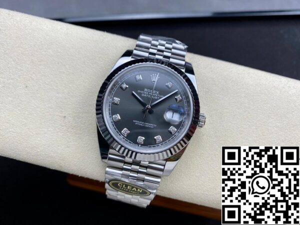 5 41 5046bbb1 582e 4d6e 9b9e 88347be1d7de Rolex Datejust M126334-0006 1:1 Best Edition Clean Factory Grå urtavla