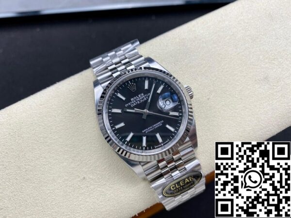 5 42 Rolex Datejust M126234-0015 36MM 1:1 Najboljša izdaja Čista tovarna Črna številčnica