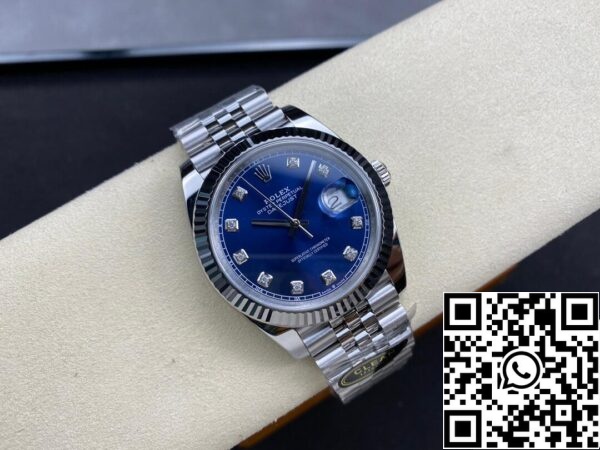 5 45 Rolex Datejust M126334-0016 1:1 Mejor Edición Limpio Fábrica Esfera Azul