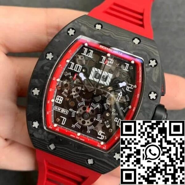 5 45 47654ac3 2ef0 4d83 ae8b fccfd3b28b1e Richard Mille RM-011 1:1 Best Edition KV Factory V2 Cassa in carbonio forgiato nero