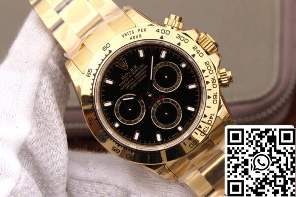 5 46 cf2ff037 7032 4a12 9aef 85d472292d97 Rolex Daytona Cosmograph M116508-0004 1:1 Beste Editie JH Fabriek Zwarte Wijzerplaat