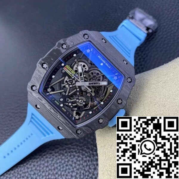 5 47 4d4862ce 6a32 4f46 aeaa 30c23b1fc4bd Richard Mille RM35-02 1:1 Best Edition T+ Factory NTPT Hiilikuitu Sininen kuminauha