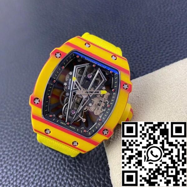 5 47 bf2273c6 7d55 4c4a bf7d 3db4ffb498f7 Richard Mille RM27-03 Rafael Nadal Tourbillon 1:1 Mejor Edición RM Factory Correa amarilla