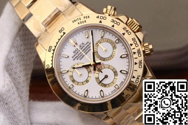 5 48 85d95f81 467a 4496 b6ed cadb1289e0e2 Rolex Daytona Cosmograph M116508-0001 1:1 Best Edition JH Factory Valkoinen Dial