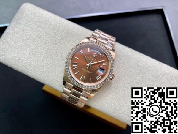 5 48 a0043c57 681c 4975 8230 25e2aa183d95 Rolex Day Date M228345RBR-0009 1:1 Best Edition EW Factory Brown Dial