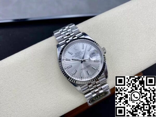 5 4 64f11021 6642 4dab b73f 3bbdf0e6e527 Rolex Datejust M126234-0013 36MM 1:1 Best Edition Tiszta gyári ezüst tárcsa