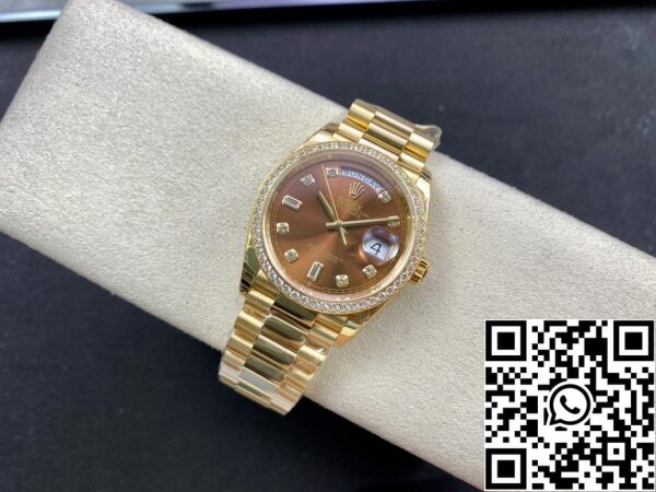 5 5 Rolex Day Date M128348RBR-0005 1:1 Best Edition EW Factory κίτρινο χρυσό