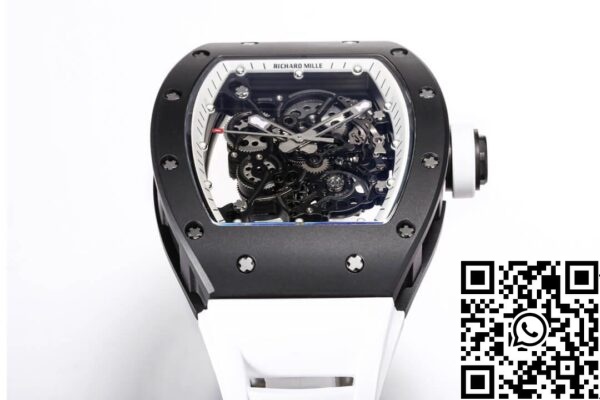 5 51 c5114954 16e7 4cf1 986d 37120f54c364 Richard Mille RM-055 1:1 Best Edition BBR Factory Bracelete em borracha