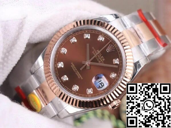 5 52 Rolex Datejust M126331-0003 41MM 1:1 Beste Editie TW Fabriek Chocolade Wijzerplaat