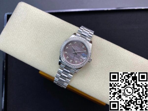 5 52 6005df9c 0b22 4b79 a25c fff14d1b75b6 Rolex Datejust M178384-0019 31MM 1:1 Best Edition EW Factory Lunetta con diamanti incastonati