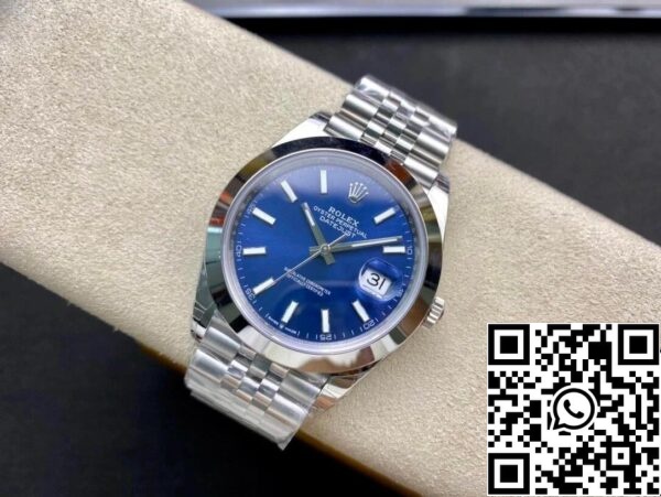 5 53 Rolex Datejust M126300-0002 41MM 1:1 Best Edition VS Factory Quadrante blu