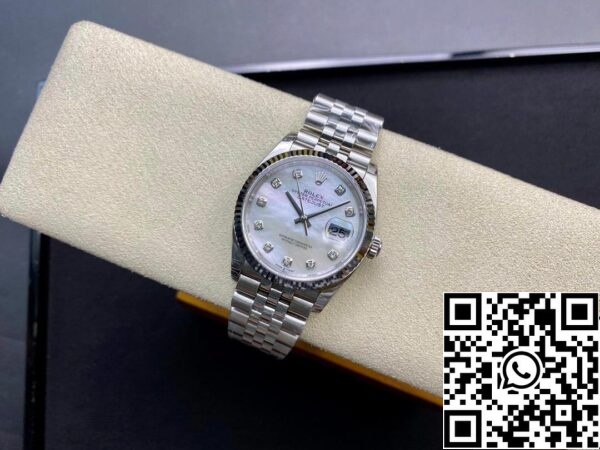 5 53 d2039aba 724a 4f1a 918f 12a0d05d1703 Rolex Datejust 178384-NG-63160 31MM 1:1 Best Edition EW Factory Sølvfarvet hvid urskive