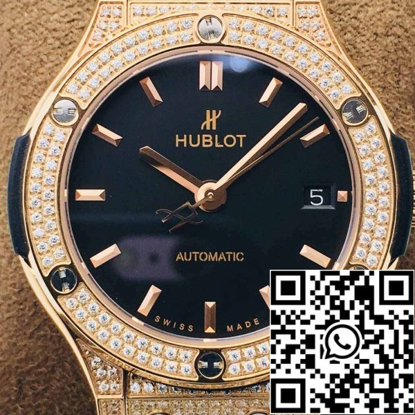 5 55 696a7de2 d538 4401 b2e1 683942d78f76 Hublot Classic Fusion 565.OX.1480.LR.1604 38MM 1:1 Best Edition HB Factory Diamond Case