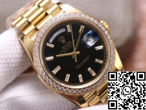 5 56 d5af68a0 997e 4241 9b2e bb287fcb4666 Rolex Day Date M228348RBR-0001 1:1 Best Edition EW gyári fekete számlapja