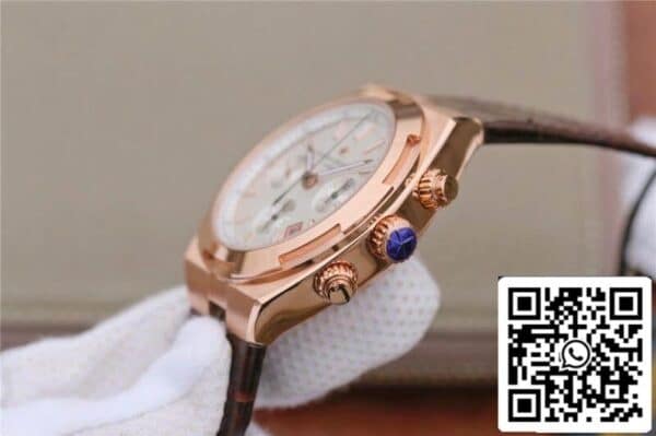 5 575 Vacheron Constantin Overseas 5500V/000R-B074 8F Factory 1:1 Best Edition Suizo ETA7750 Esfera plateada