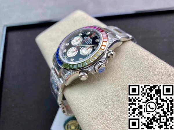 5 57 b723d1d9 574f 4d53 8cfc a4e4daddb925 Rolex Daytona Cosmograph 116599 RBOW 1:1 Best Edition JH Factory Quadrante Nero