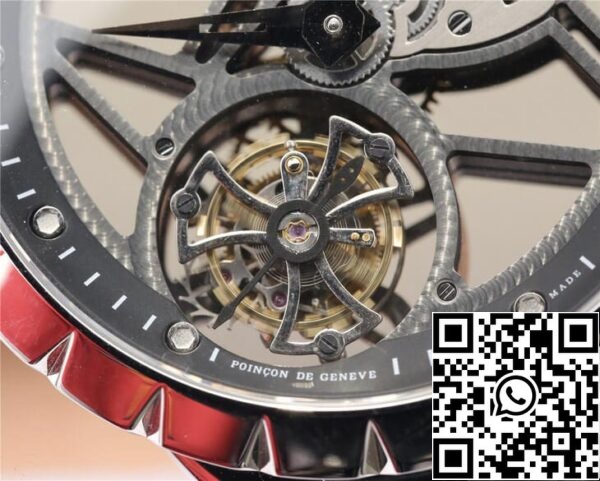 5 59 010fdcec 670c 477b a59d f3fc32b35486 Roger Dubuis Excalibur RDDBEX0260 1:1 Beste Edition JB Factory Skelett-Tourbillon-Zifferblatt