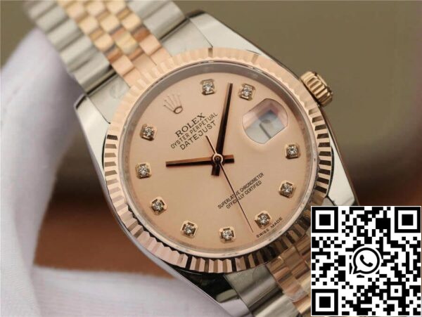 5 59 a7dd87af 24d1 4ae9 a6ff bc5ae44d3fde Rolex Datejust 116231 36MM 1:1 Best Edition GM Factory Diamond-set Quadrante Rosa