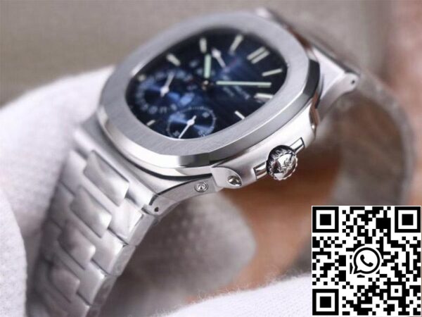 5 5 056193b5 fde1 401a 9af7 2546daa9e7b1 Patek Philippe Nautilus 5712/1A-001 1:1 Best Edition PF Factory Mostrador azul com bracelete em aço Movimento suíço