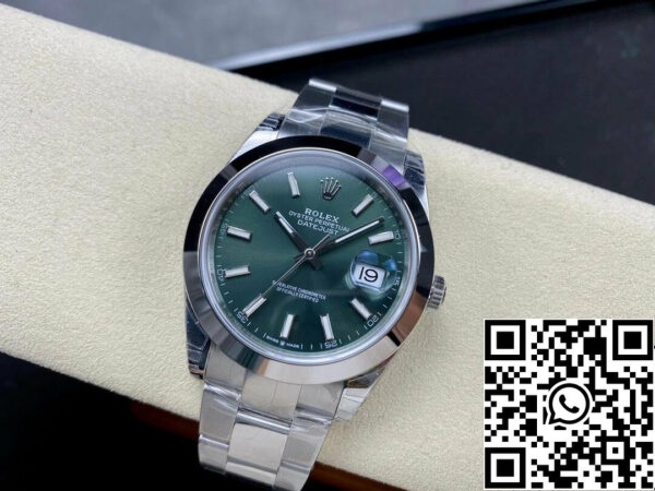 5 5 2e4f1c46 11c8 4ba9 a305 9592d7c4f837 Rolex Datejust M126300-0019 41MM 1:1 Най-добро издание VS Фабрика зелен циферблат